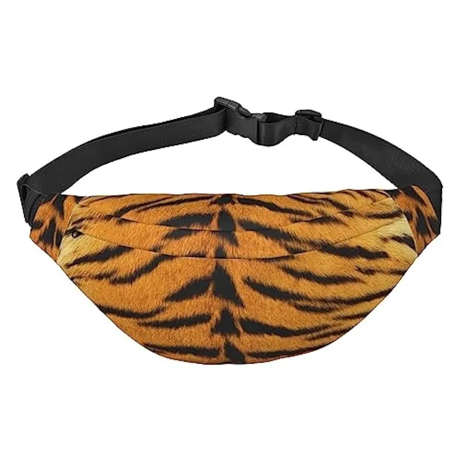 Marsupio in stile leopardato per donne uomini marsupio cintura regolabile casual petto borsa marsupione per viaggi escursionismo