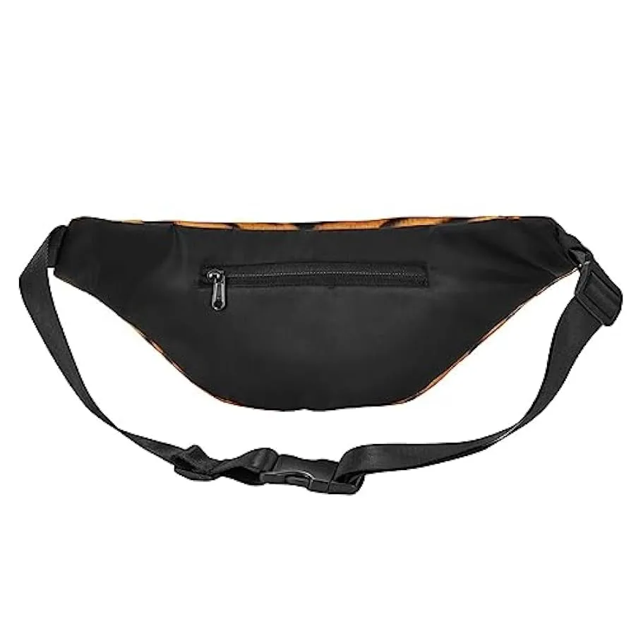 Marsupio in stile leopardato per donne uomini marsupio cintura regolabile casual petto borsa marsupione per viaggi escursionismo