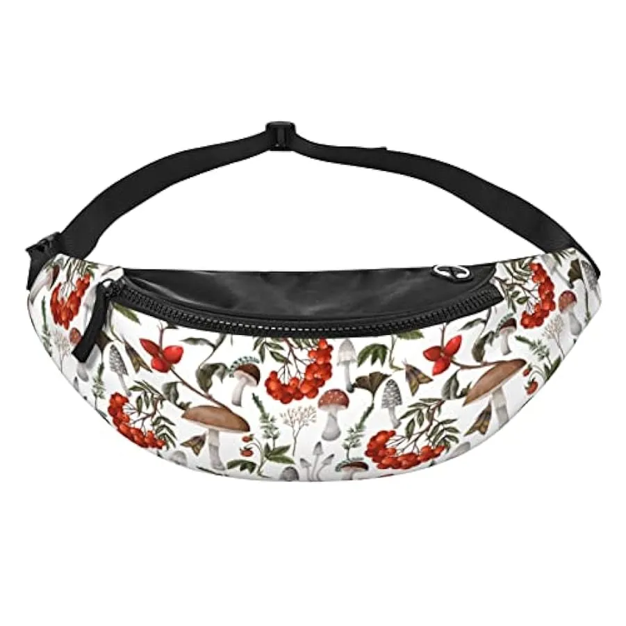 Marsupio Marsupio Fungo Colorato per Uomo Donna,Marsupio Divertente Marsupio con Cinturino Regolabile per Viaggiare Escursionism