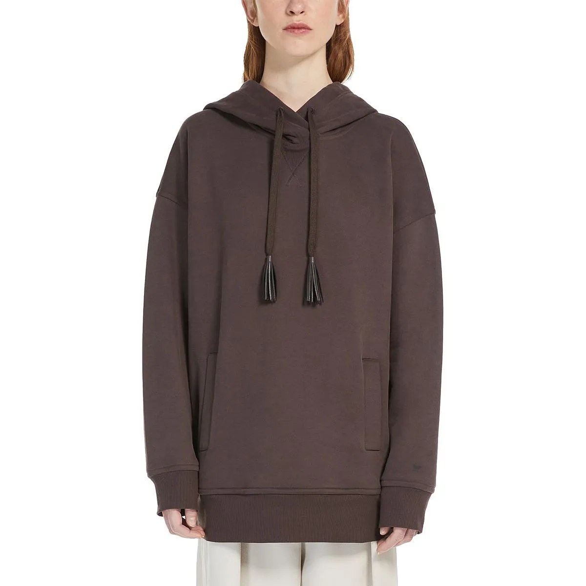      MAX MARA WEEKEND FELPA OVER IN JERSEY DI COTONE GARZATO DONNA  