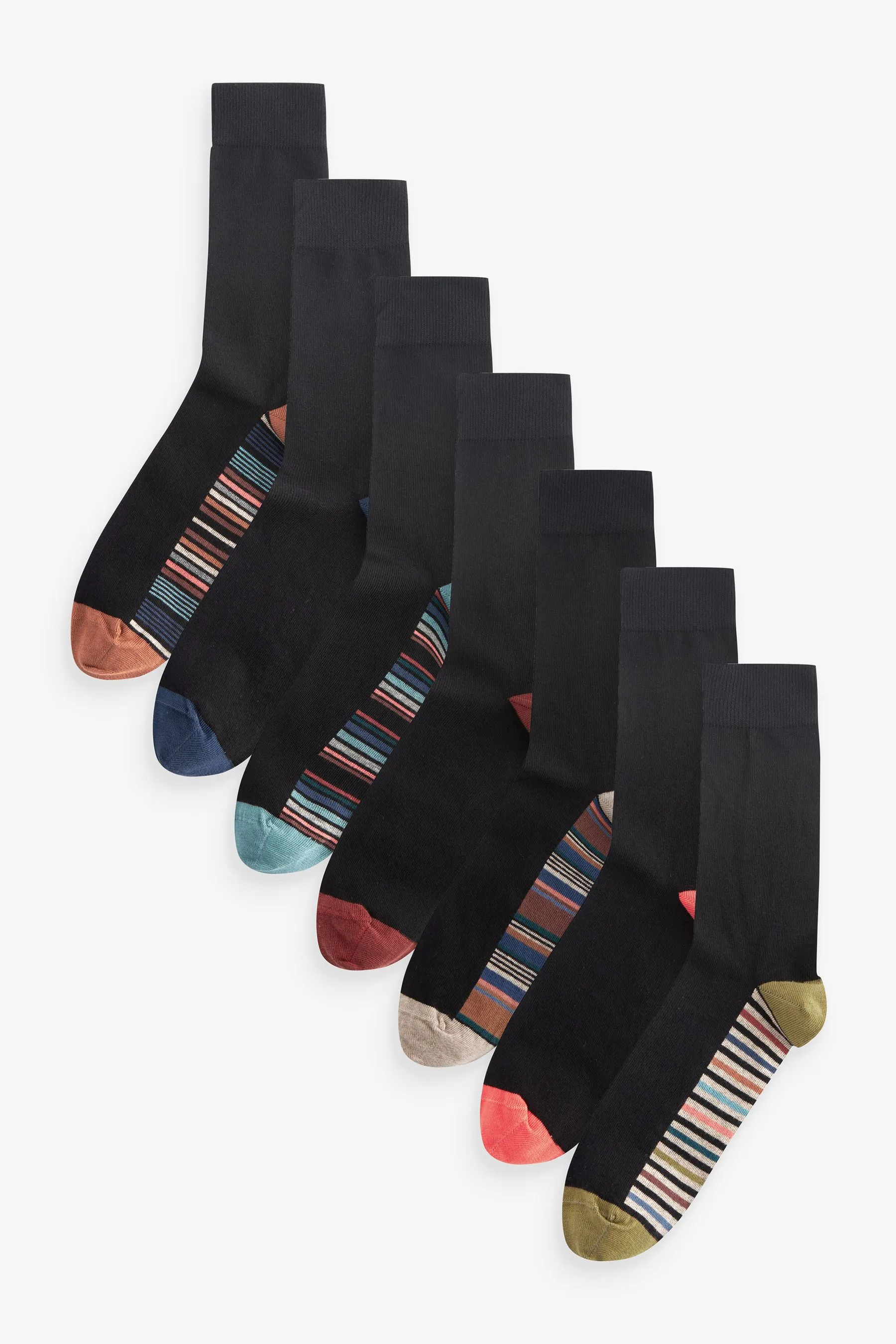 Mens Cotton Rich Black Socks    