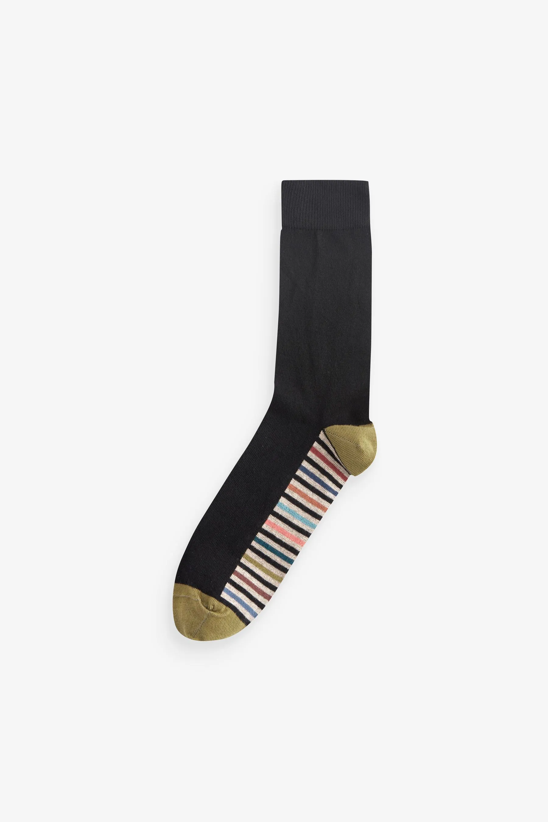 Mens Cotton Rich Black Socks    