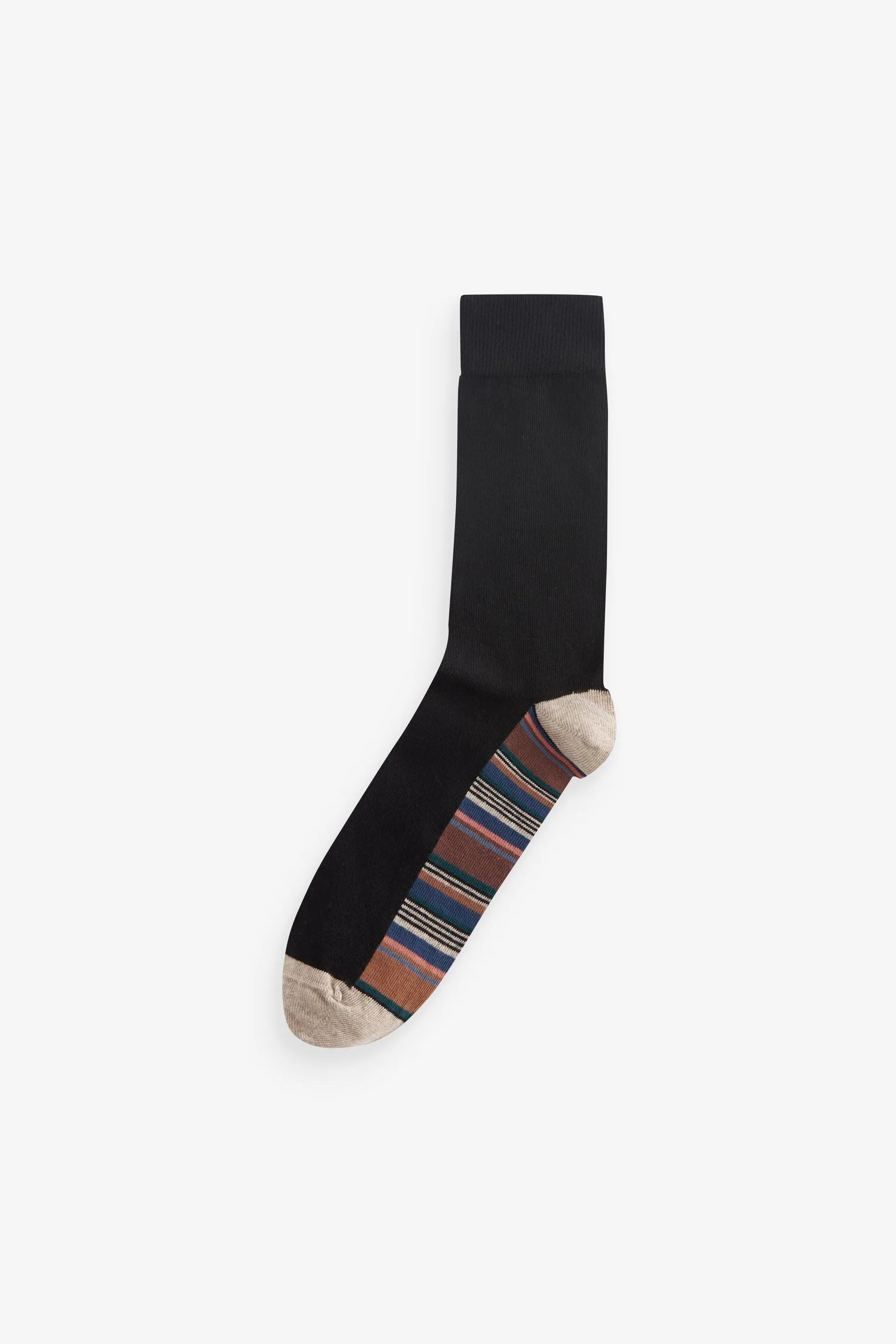 Mens Cotton Rich Black Socks    