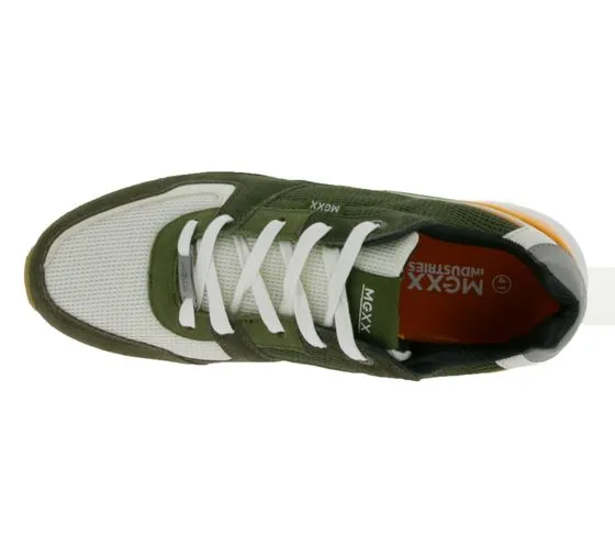 MEXX Huxley sneakers da uomo in vera pelle con plantare estraibile MXBT017001M 7000 Verde