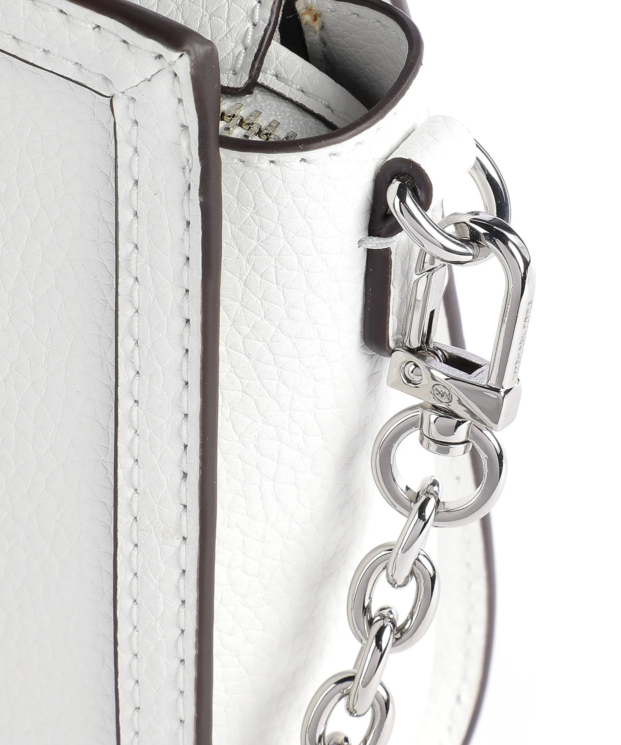  Michael Kors Chantal Borsa a tracolla pelle di vacchetta grana bianco  