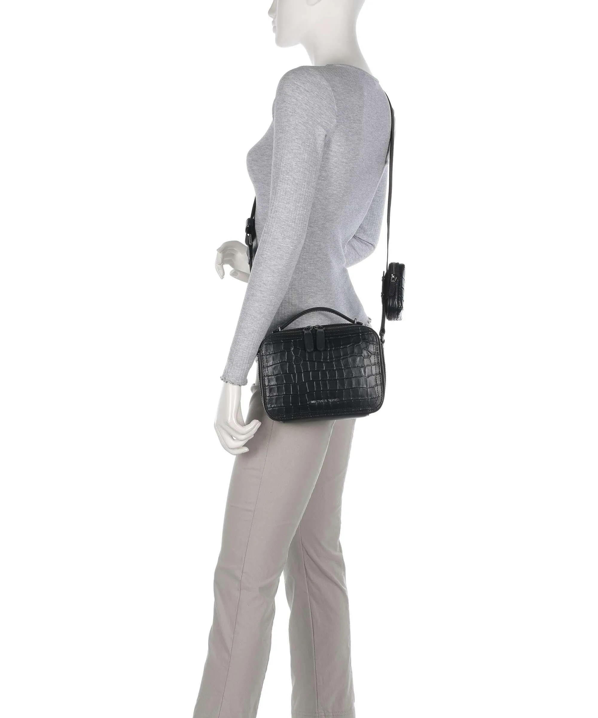  Michael Kors Hudson Borsa a tracolla pelle bovina nero  