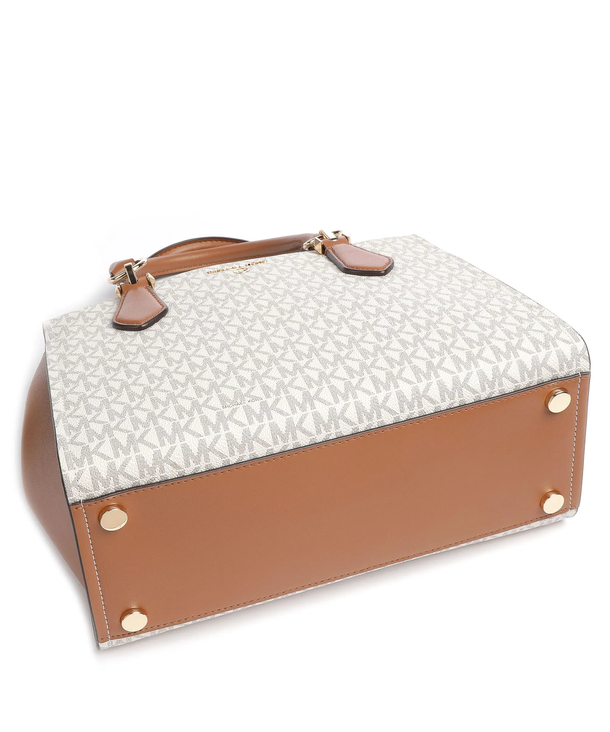  Michael Kors Marilyn Borsa a mano tela avorio/marrone  