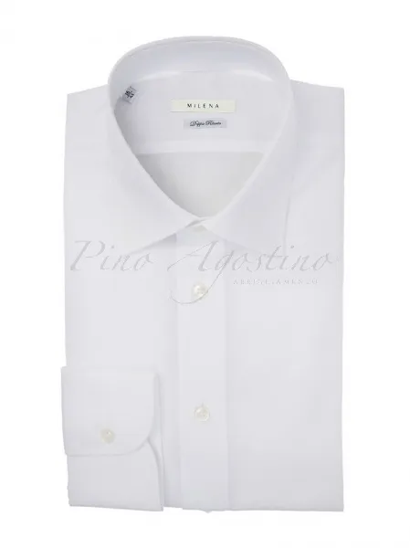 MILENA Camicia manica lunga Doppio Ritorto collo italiano Regular Fit