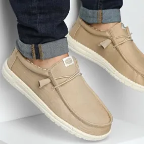 Mocassini Wally Stretch Canvas Tan