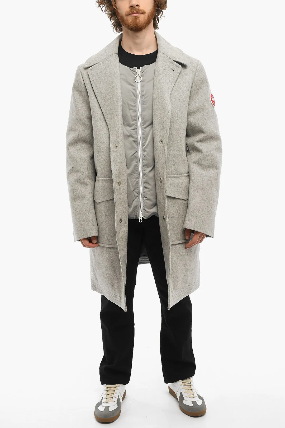 NANAMICA Cappotto Imbottito con Chest Piece Removibile