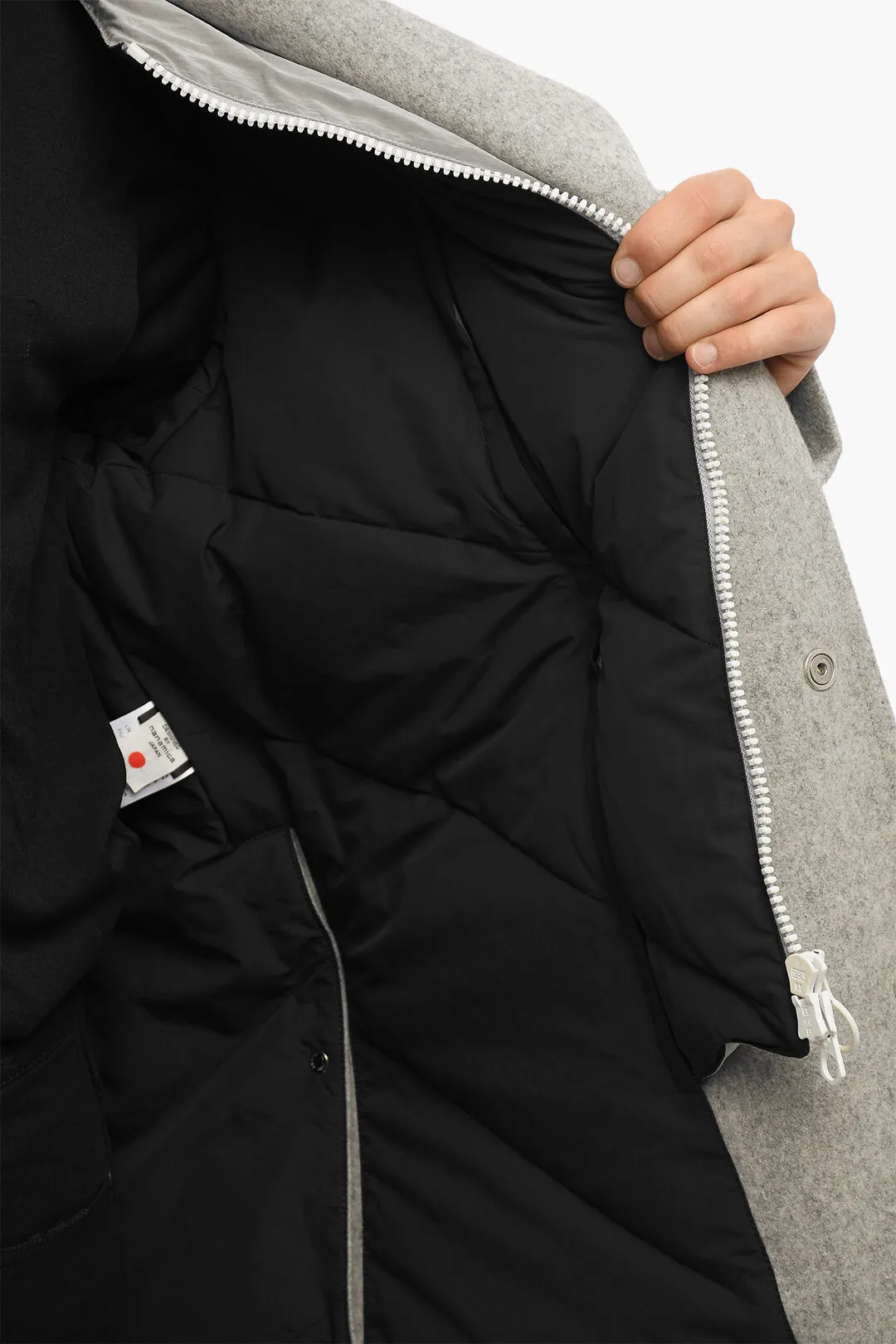 NANAMICA Cappotto Imbottito con Chest Piece Removibile
