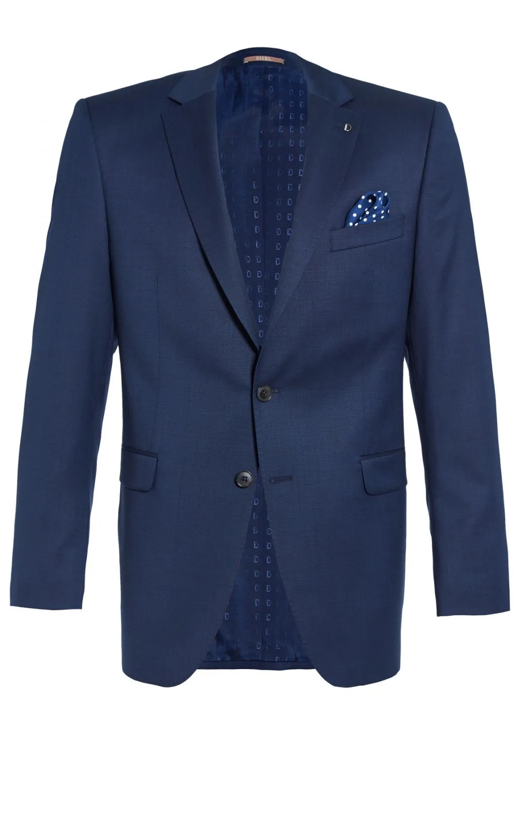 Navy blue dress digel drop six modern fit wool reda 110 's