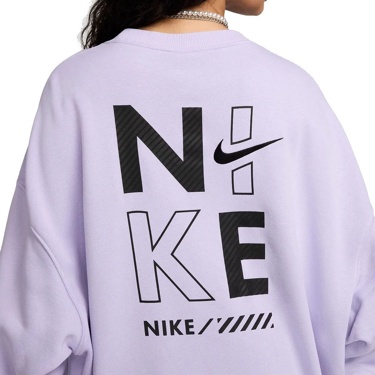      NIKE FELPA GIROCOLLO OVER LOGO RETRO DONNA  