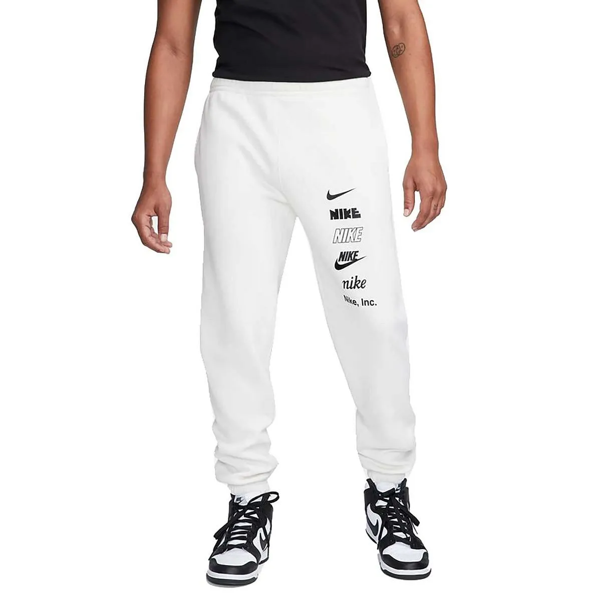      NIKE PANTALONI CLUB FLEECE 6 LOGHI  