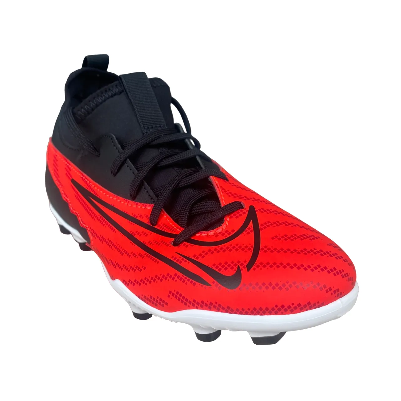 Nike scarpa da calcio da ragazzo Phantom Gx Club DF FG/MG DD9563-600 cremisi-nero-bianco