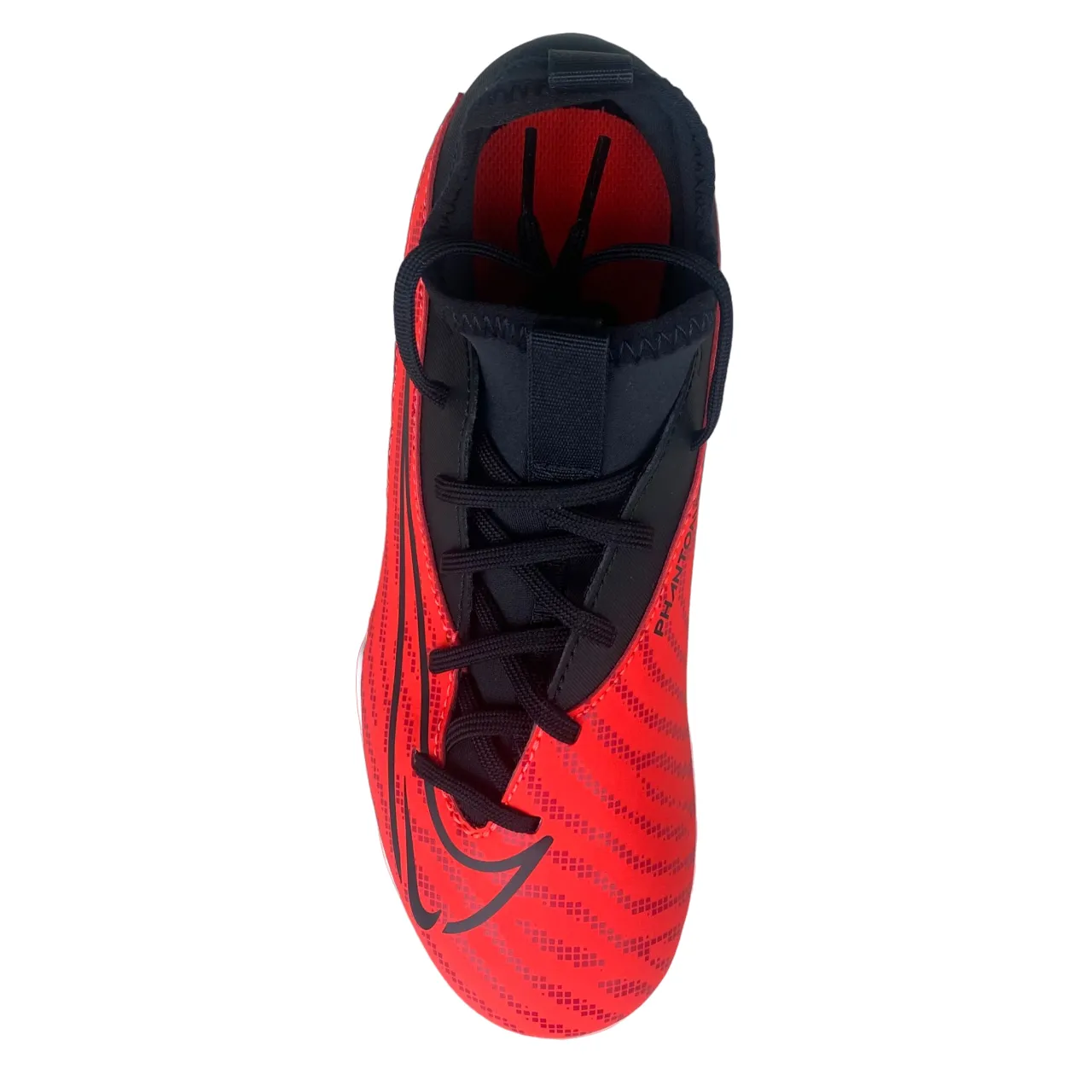Nike scarpa da calcio da ragazzo Phantom Gx Club DF FG/MG DD9563-600 cremisi-nero-bianco