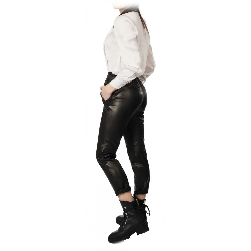 Noblesse Oblige - Monte-Carlo - Izpan - Nero - Pantaloni - Luxury Exclusive Collection
