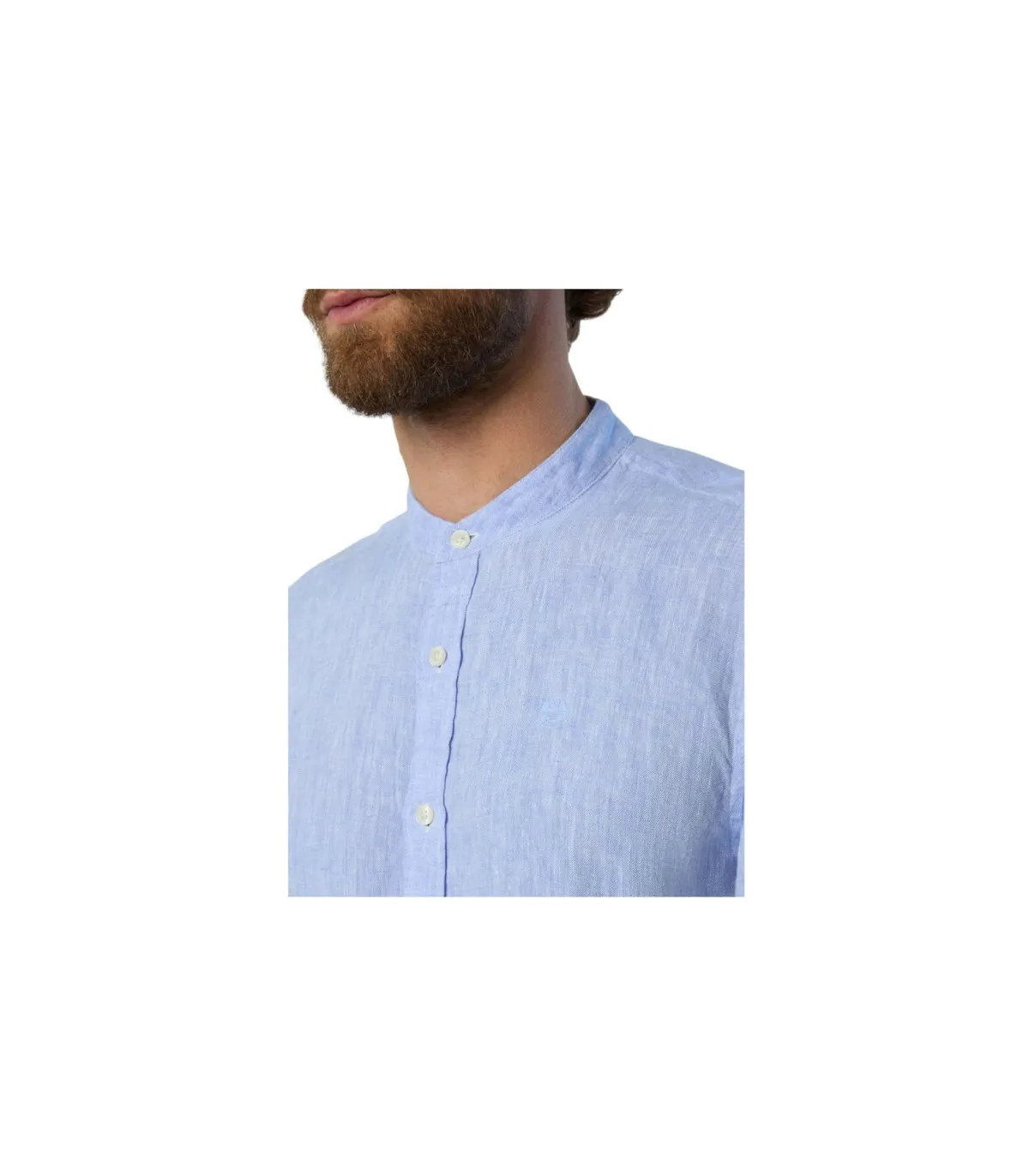 North Sails Uomo Camicia Manica lunga Alla Coreana