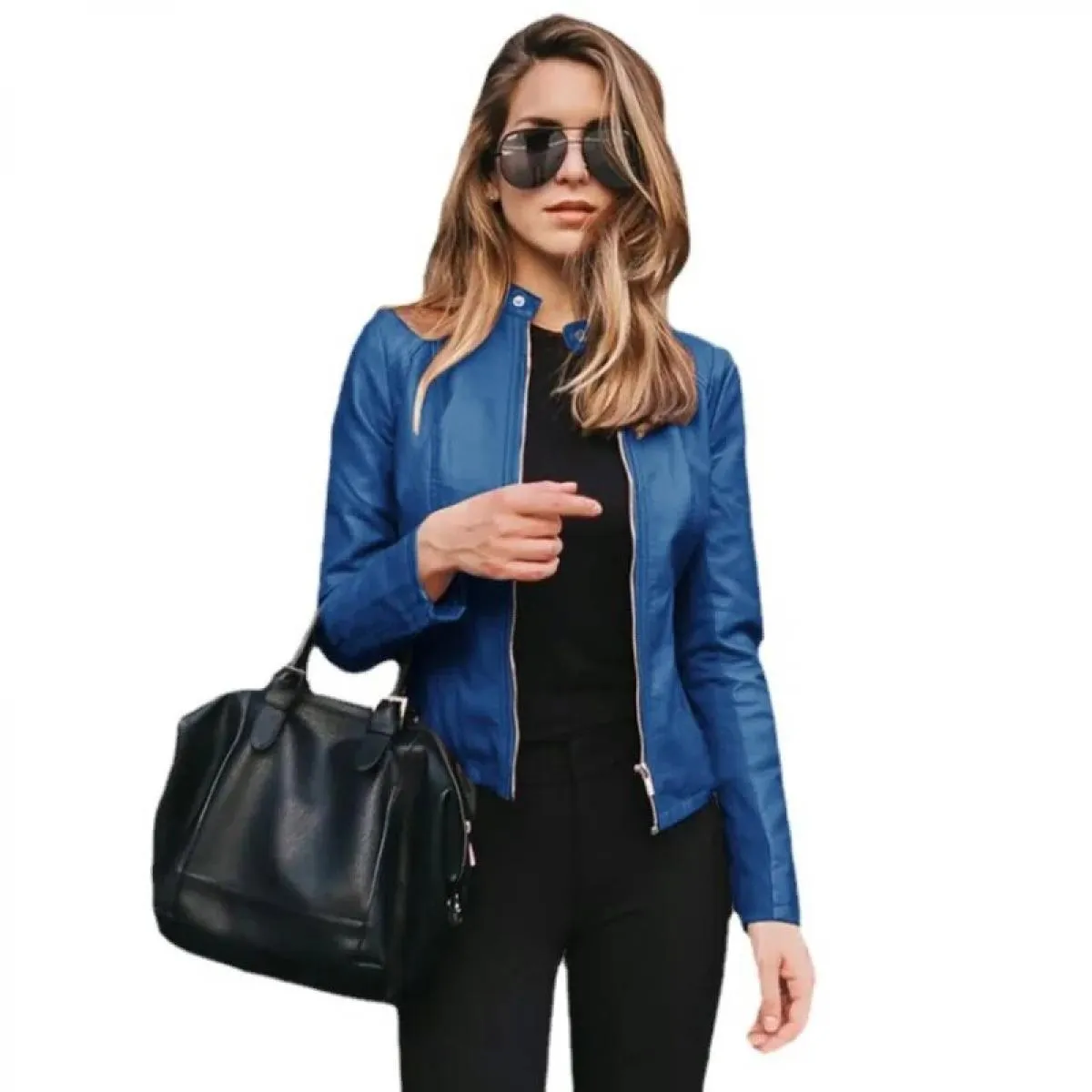 Nuovo autunno inverno donna moda Pu vestito piccolo cappotto giacca abbigliamento donna