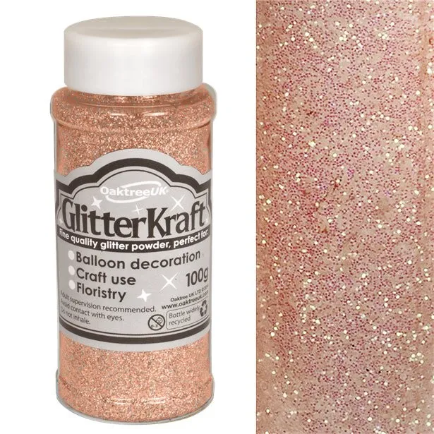 Palloncino glitter oro rosa 100 g