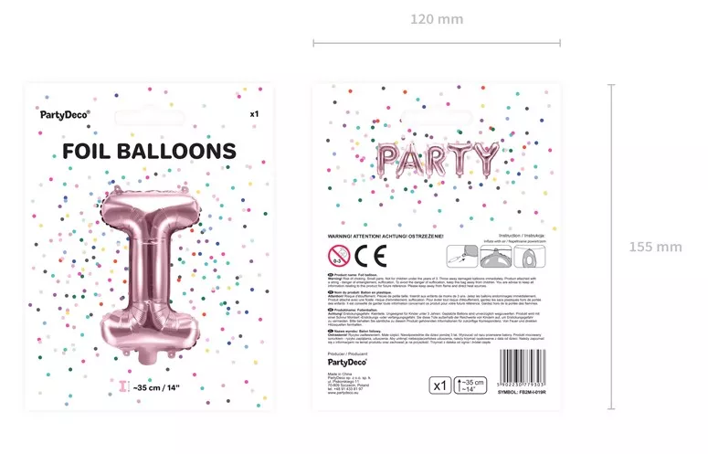 Palloncino I oro rosa 35 cm