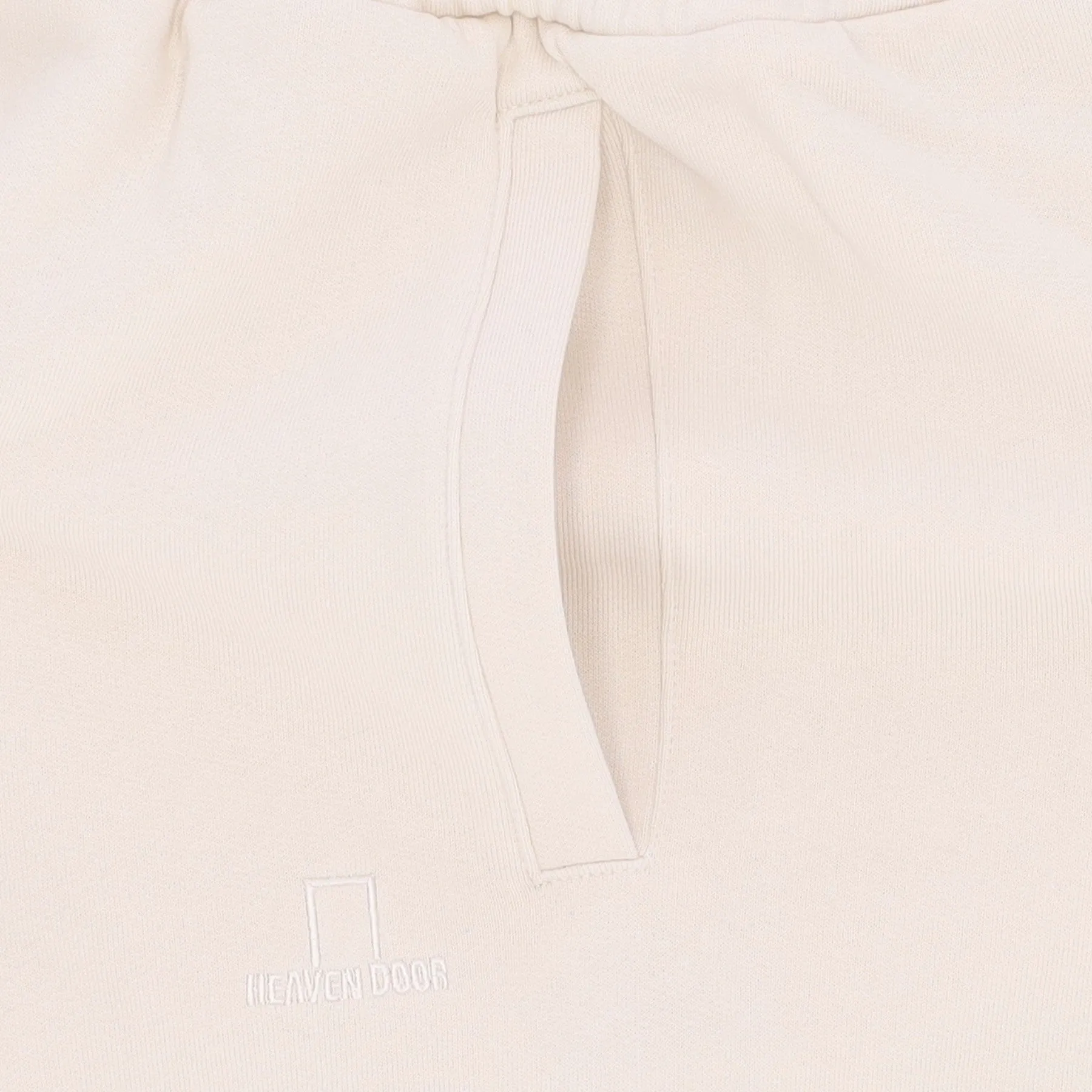 Pantalone Tuta Felpato Uomo Embroidered Logo Pants Sand