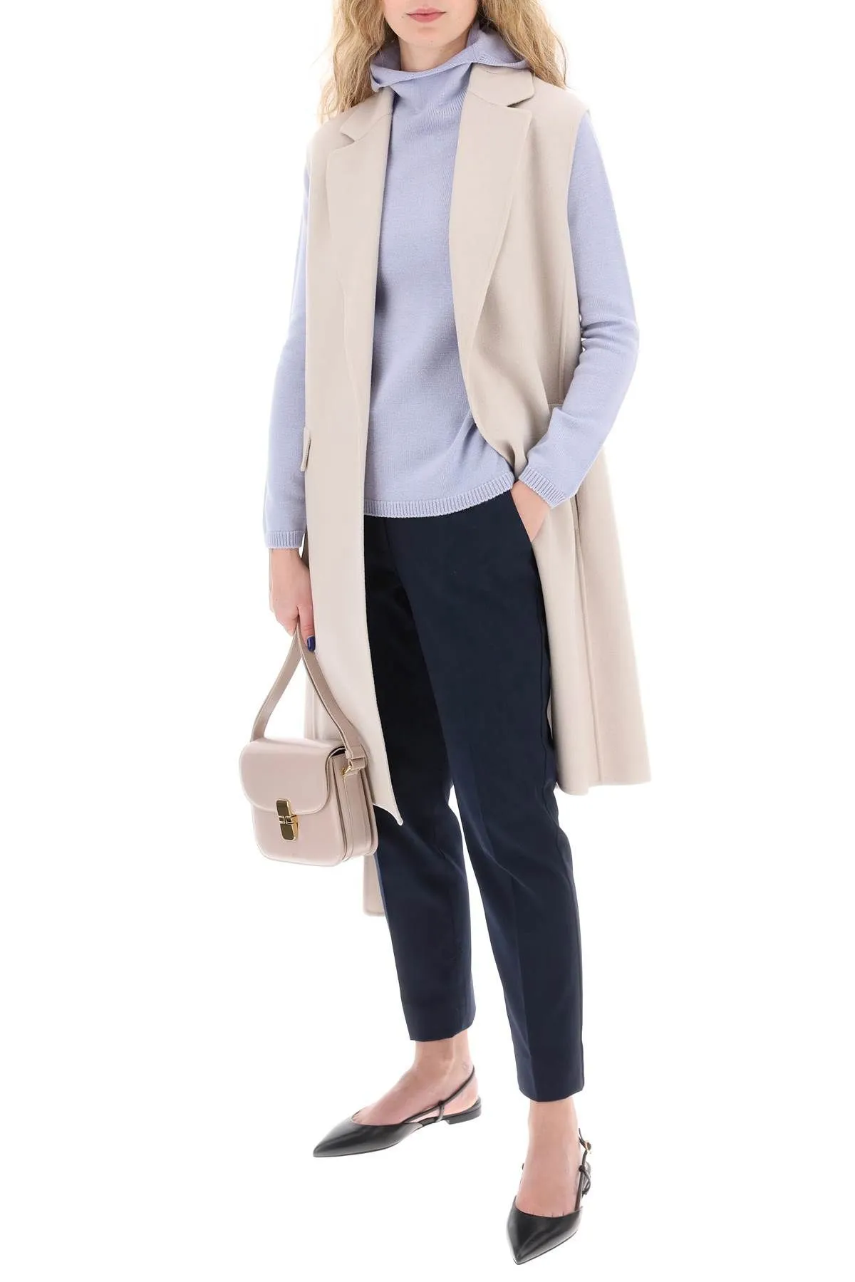 Pantaloni a sigaretta in cotone stretch