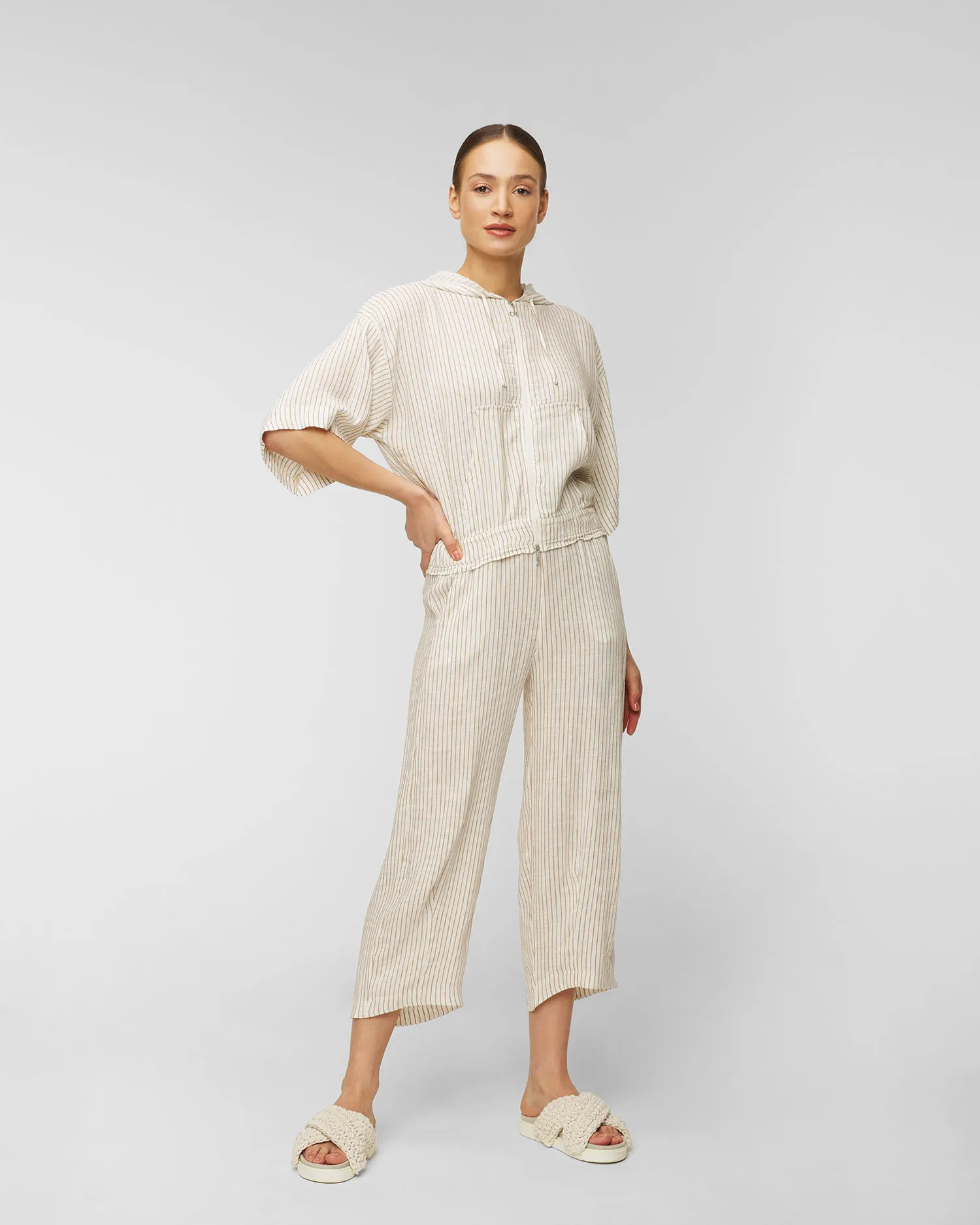 Pantaloni di lino Deha D83538-65101