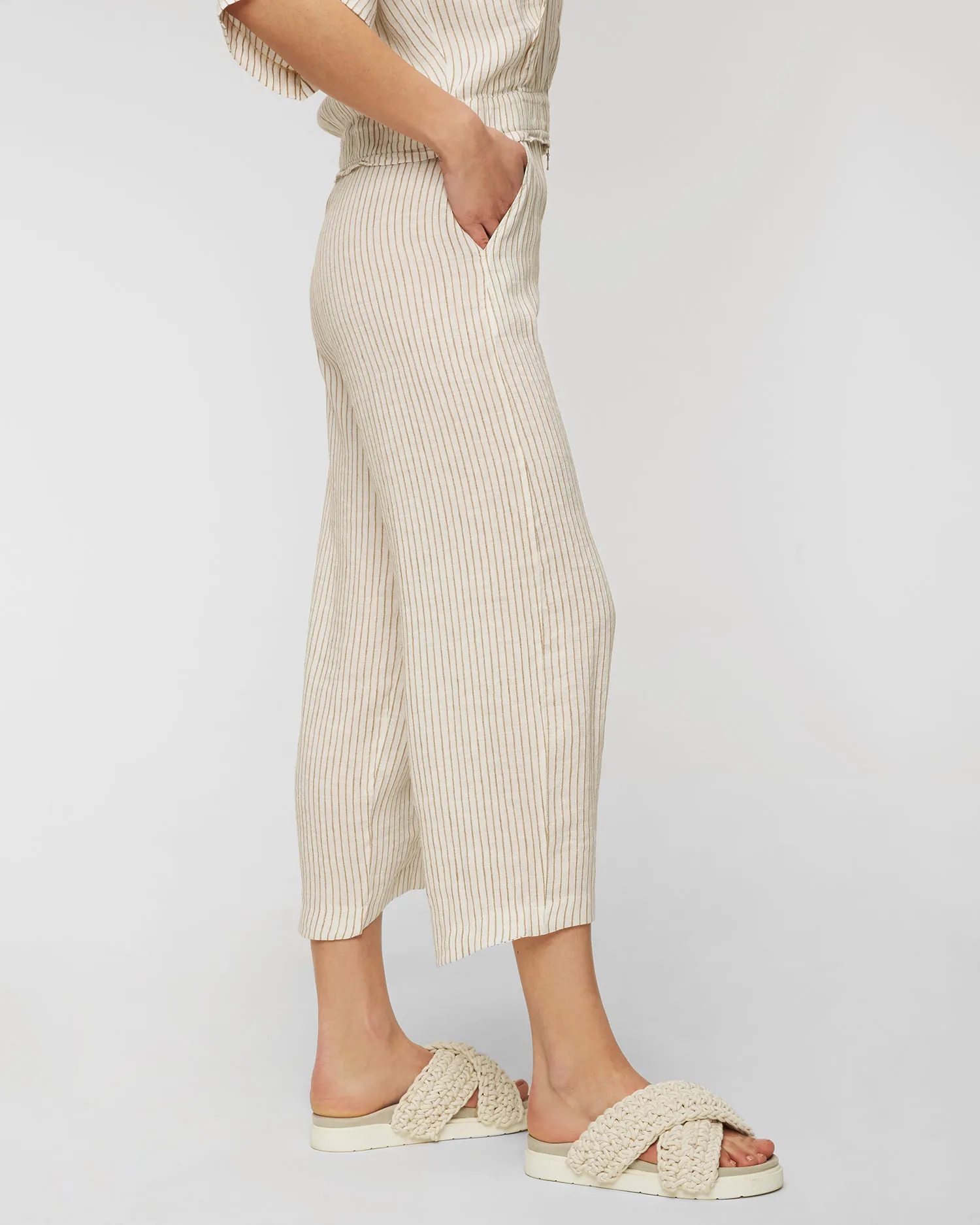 Pantaloni di lino Deha D83538-65101