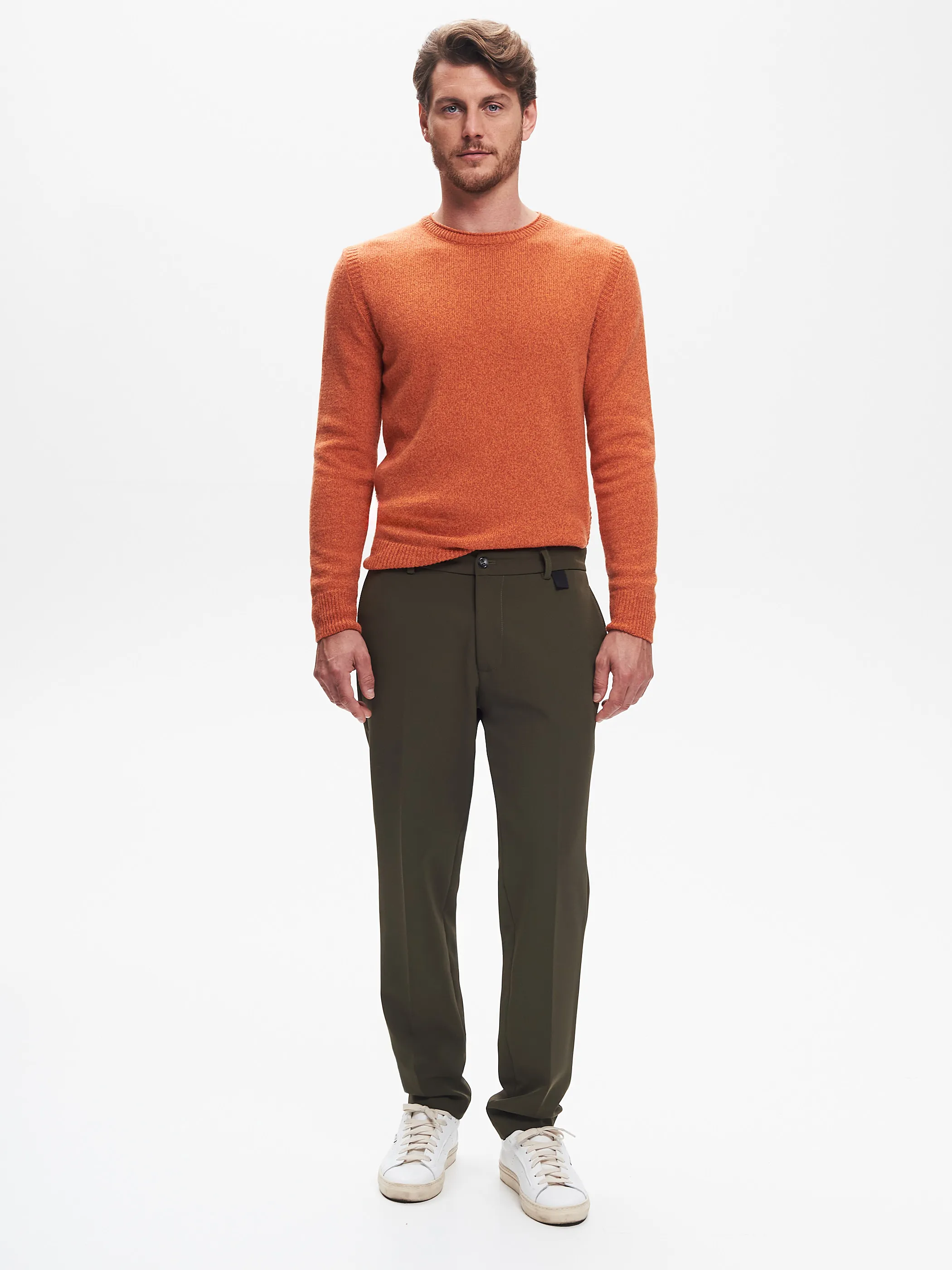      Pantaloni Regular-Fit Uomo Fluido Verde QB24     