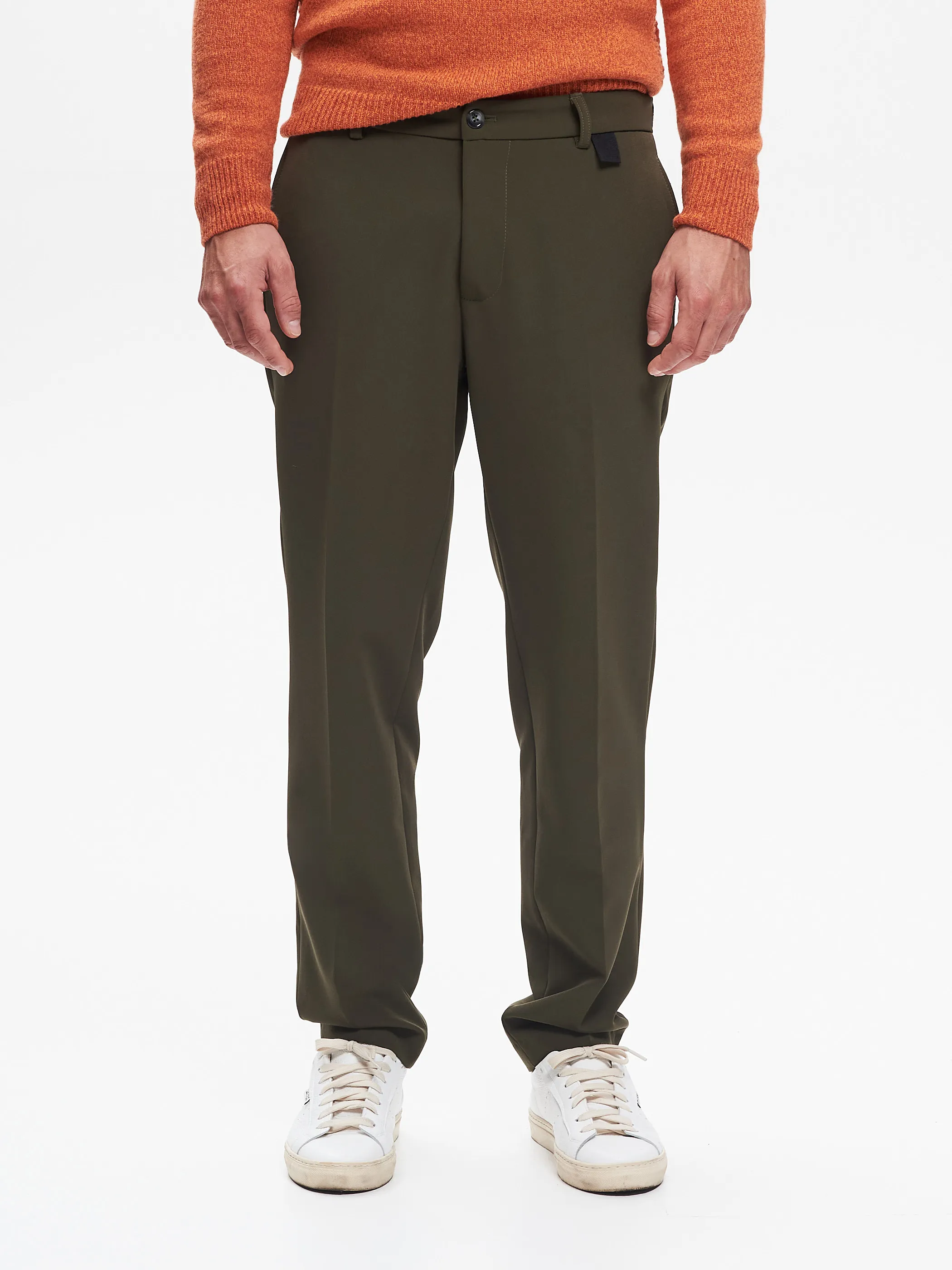      Pantaloni Regular-Fit Uomo Fluido Verde QB24     
