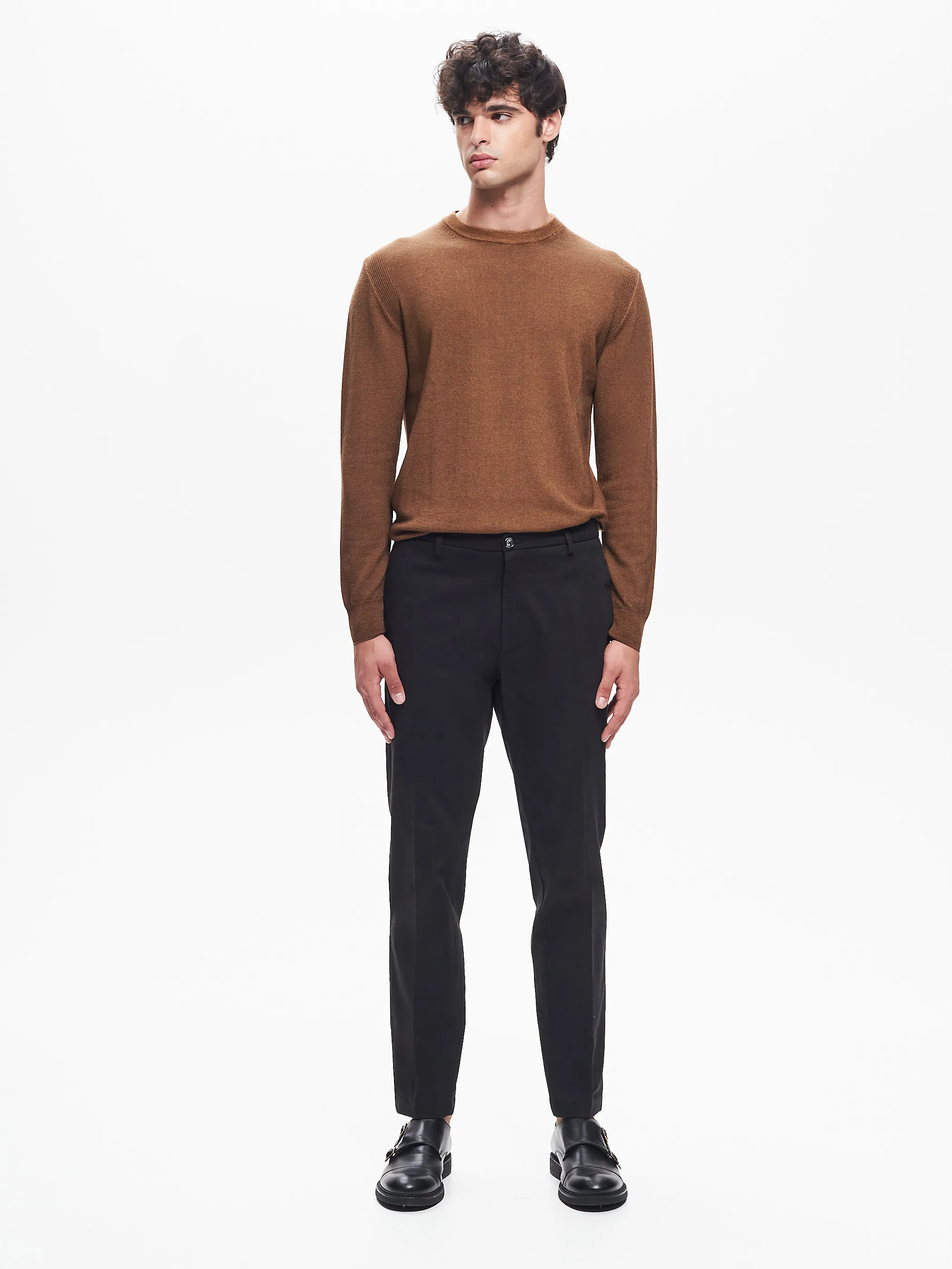      Pantaloni Regular-Fit Uomo in Gabardina QB24     