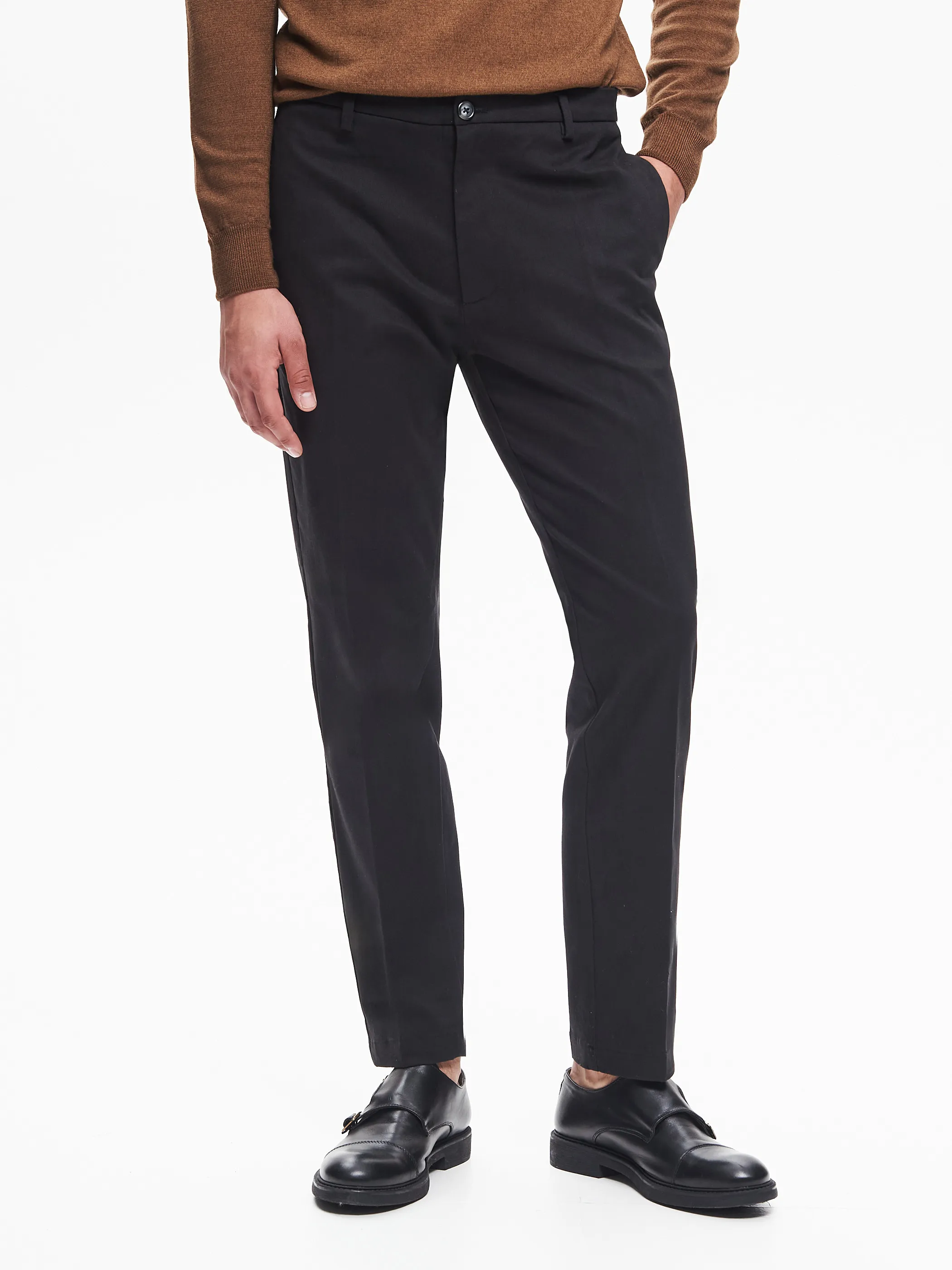      Pantaloni Regular-Fit Uomo in Gabardina QB24     
