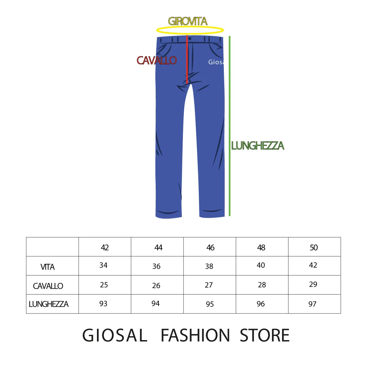 Pantaloni Uomo Tasca America Blu Righe Rigato GIOSAL-P1830A