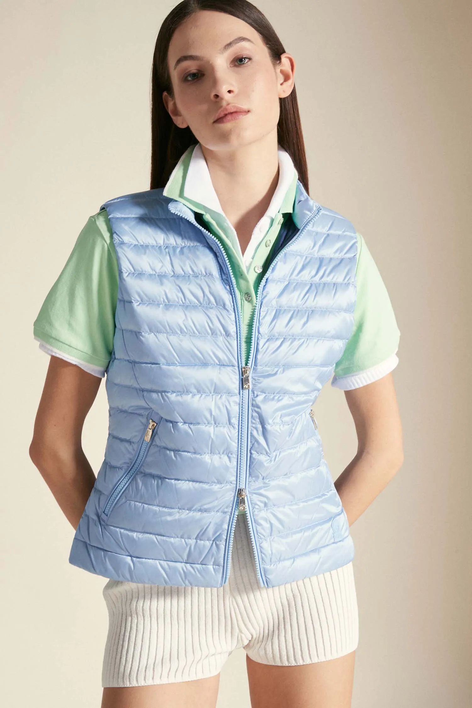 PAPRIKA – Gilet azzurro pastello