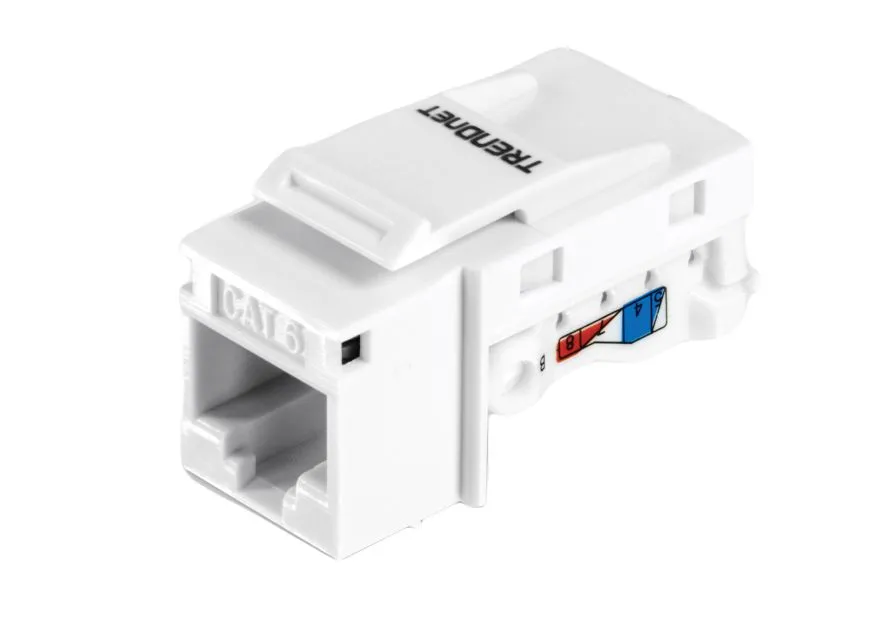 Patch panel, Trendnet, Cat6, 1 porte, RJ45, 22mm, Bianco, Serie TC