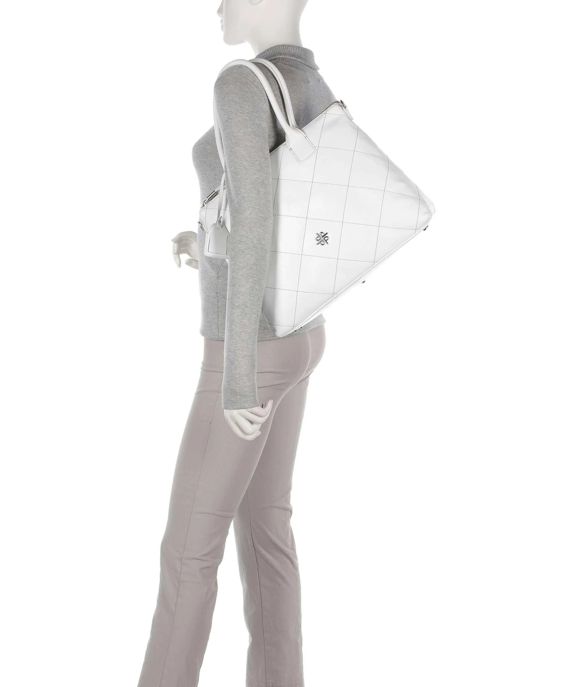  Picard Aurelie Borsa shopper morbida pelle bovina bianco  