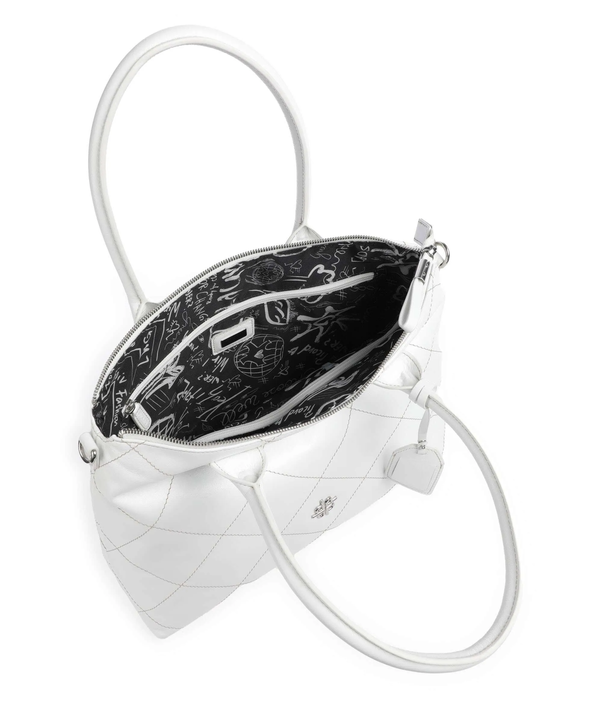  Picard Aurelie Borsa shopper morbida pelle bovina bianco  
