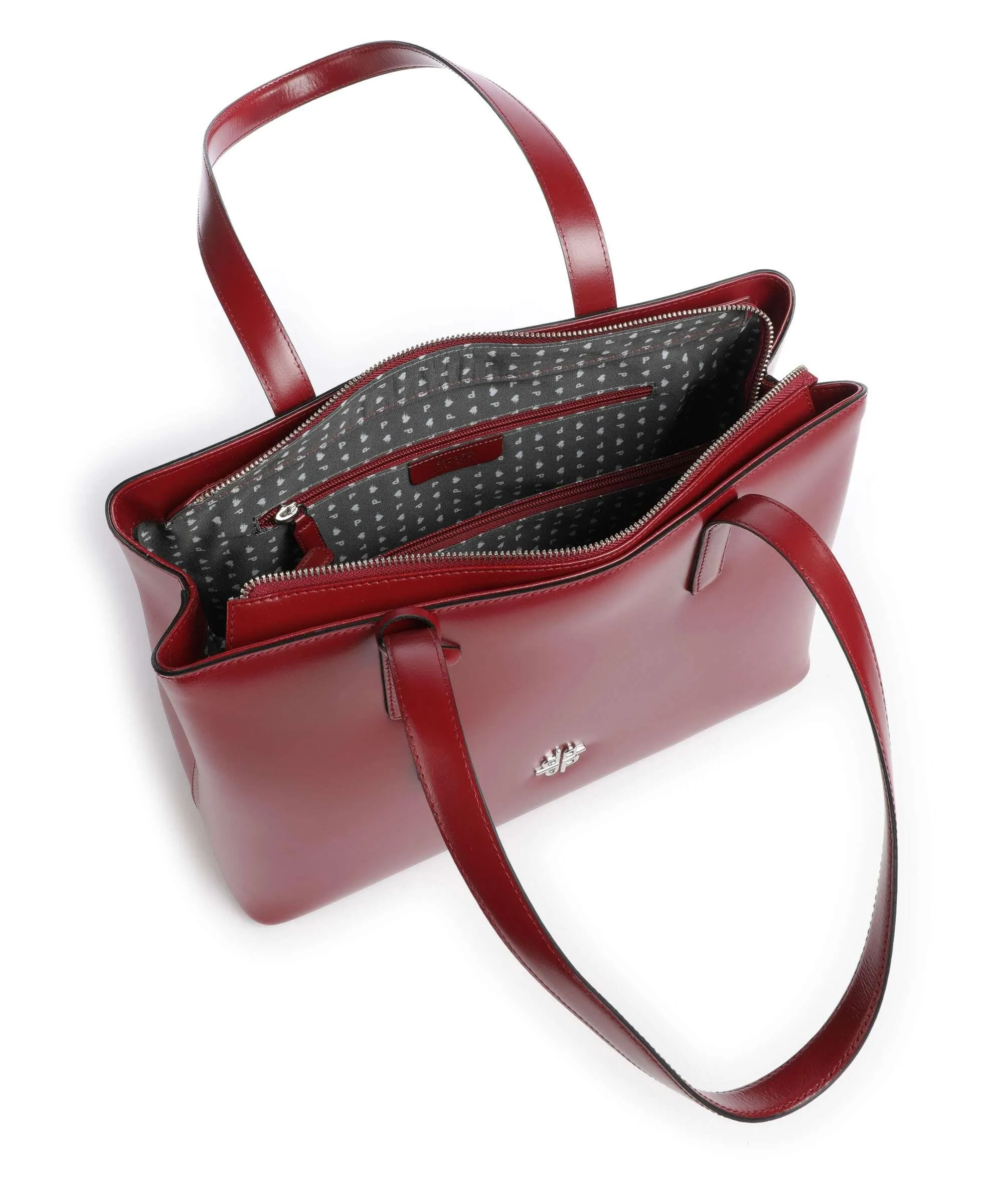  Picard Black Tie Borsa shopper pelle di vacchetta liscia rosso  