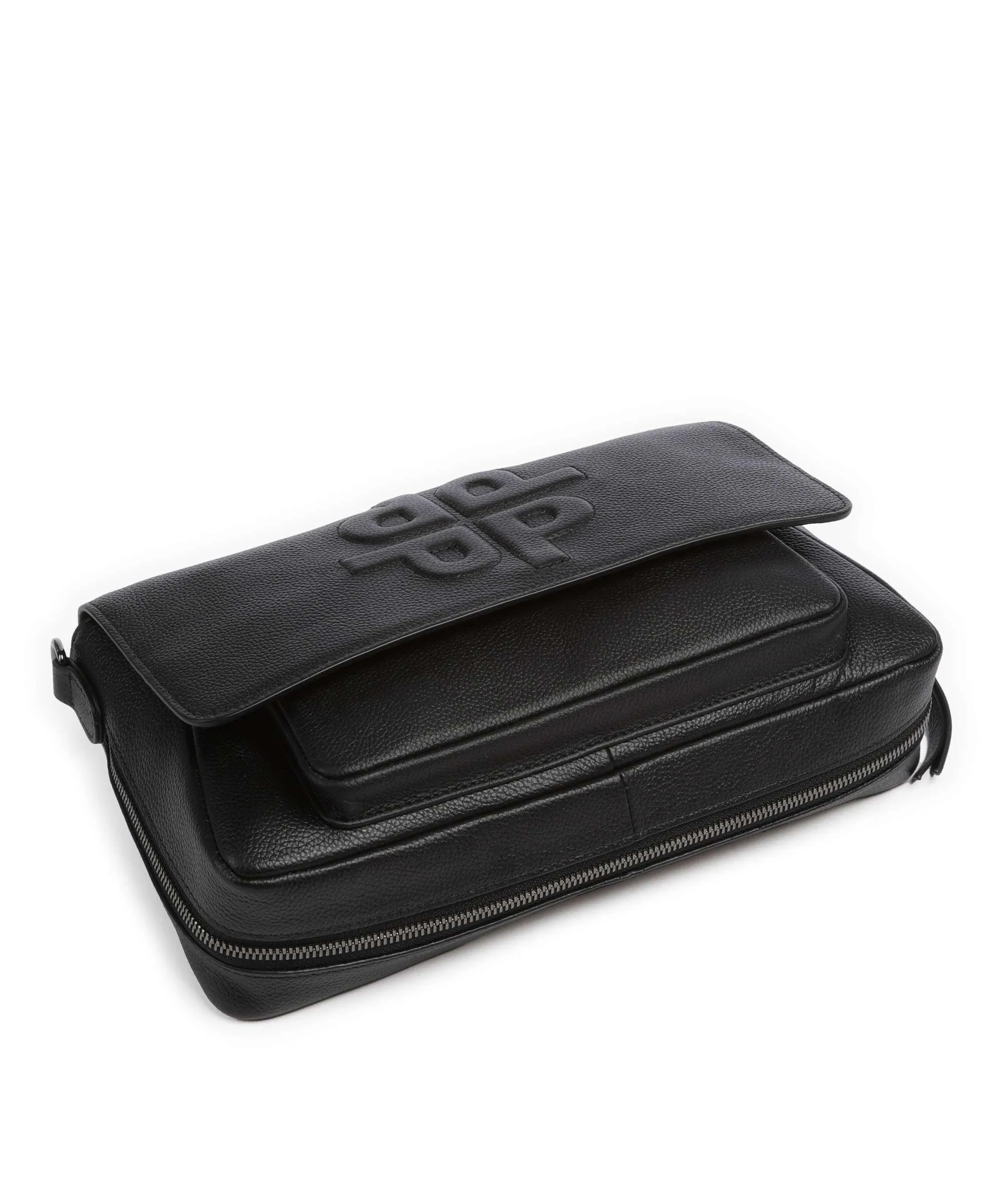  Picard PPPP Borsa a spalla pelle di vacchetta grana nero  