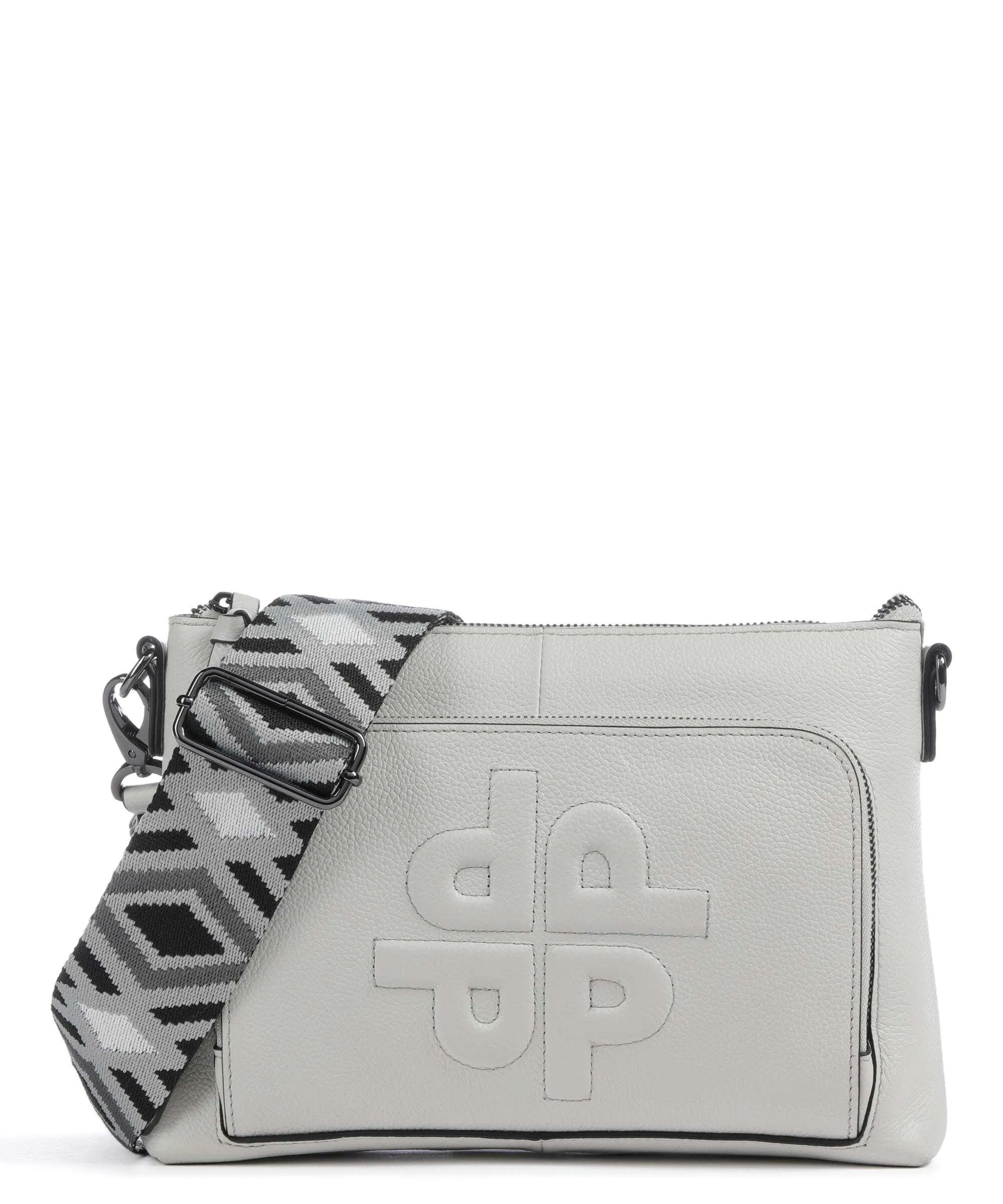  Picard PPPP Borsa a tracolla pelle di vacchetta grana grigio chiaro  