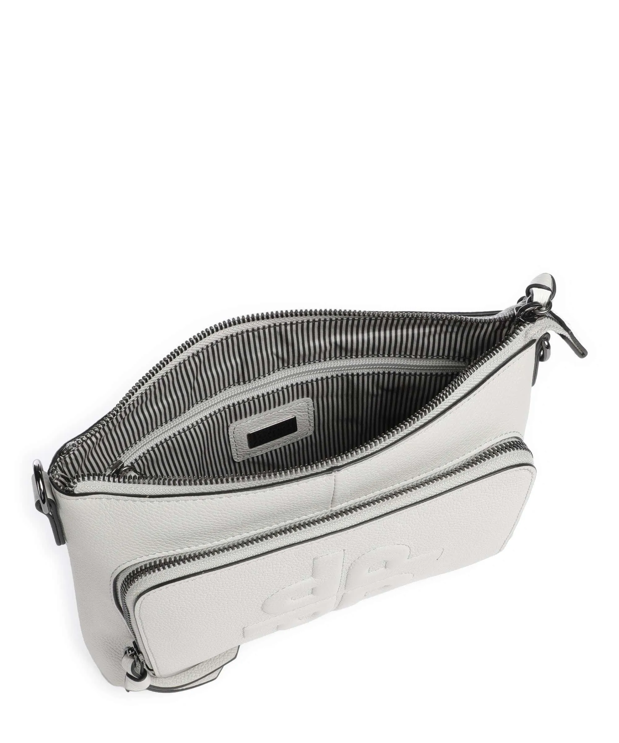  Picard PPPP Borsa a tracolla pelle di vacchetta grana grigio chiaro  