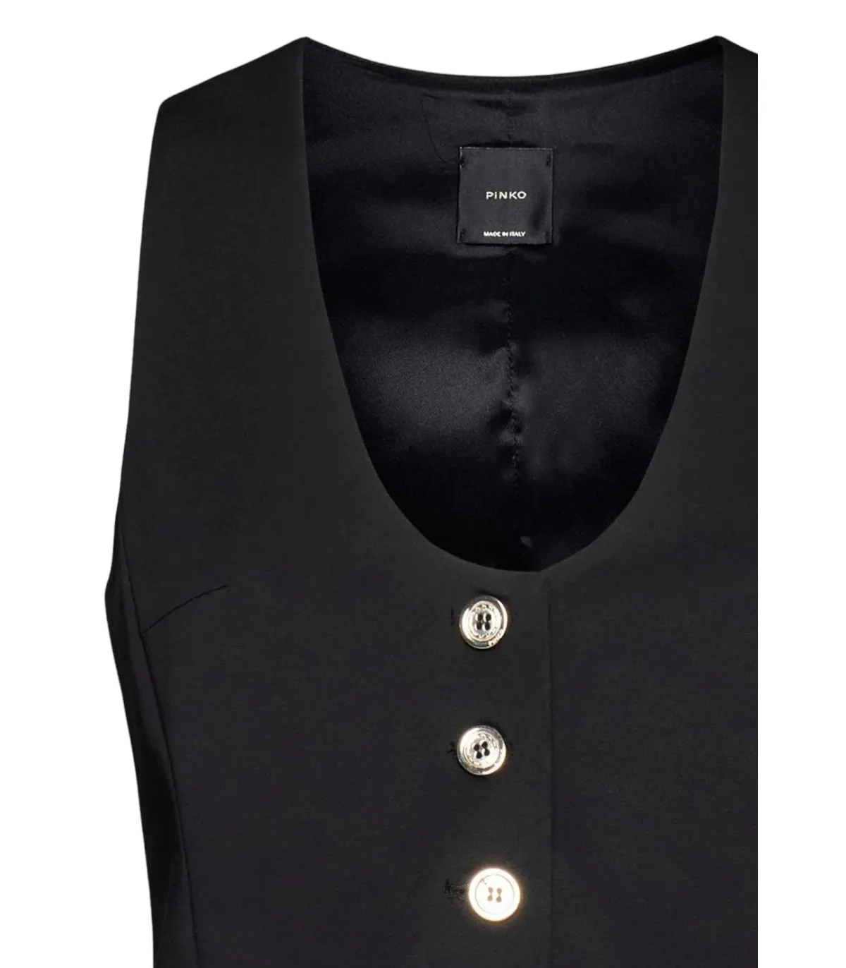 Pinko Donna Gilet   Genuino Punto Stoffa Scu