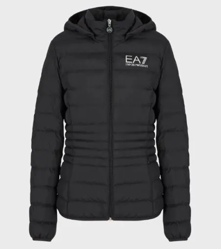 Piumino Donna Ea7 Emporio Armani 8NTB23 TNF8Z 0200 Nero Oro