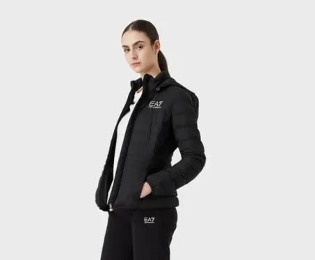 Piumino Donna Ea7 Emporio Armani 8NTB23 TNF8Z 0200 Nero Oro