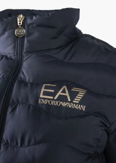 Piumino Donna Ea7 Emporio Armani Full Zip 8NTB21 TNF8Z 0540 Blu Bronzo
