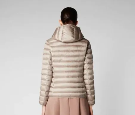 Piumino Donna Save The Duck Iris 17 Alexis D33620W 10010 Beige
