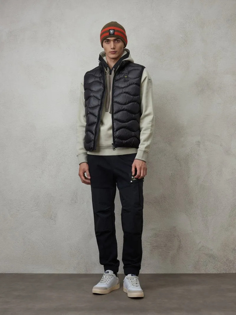 PIUMINO GILET DANNY Uomo BLAUER 23WBLUX02085-005958 NERO