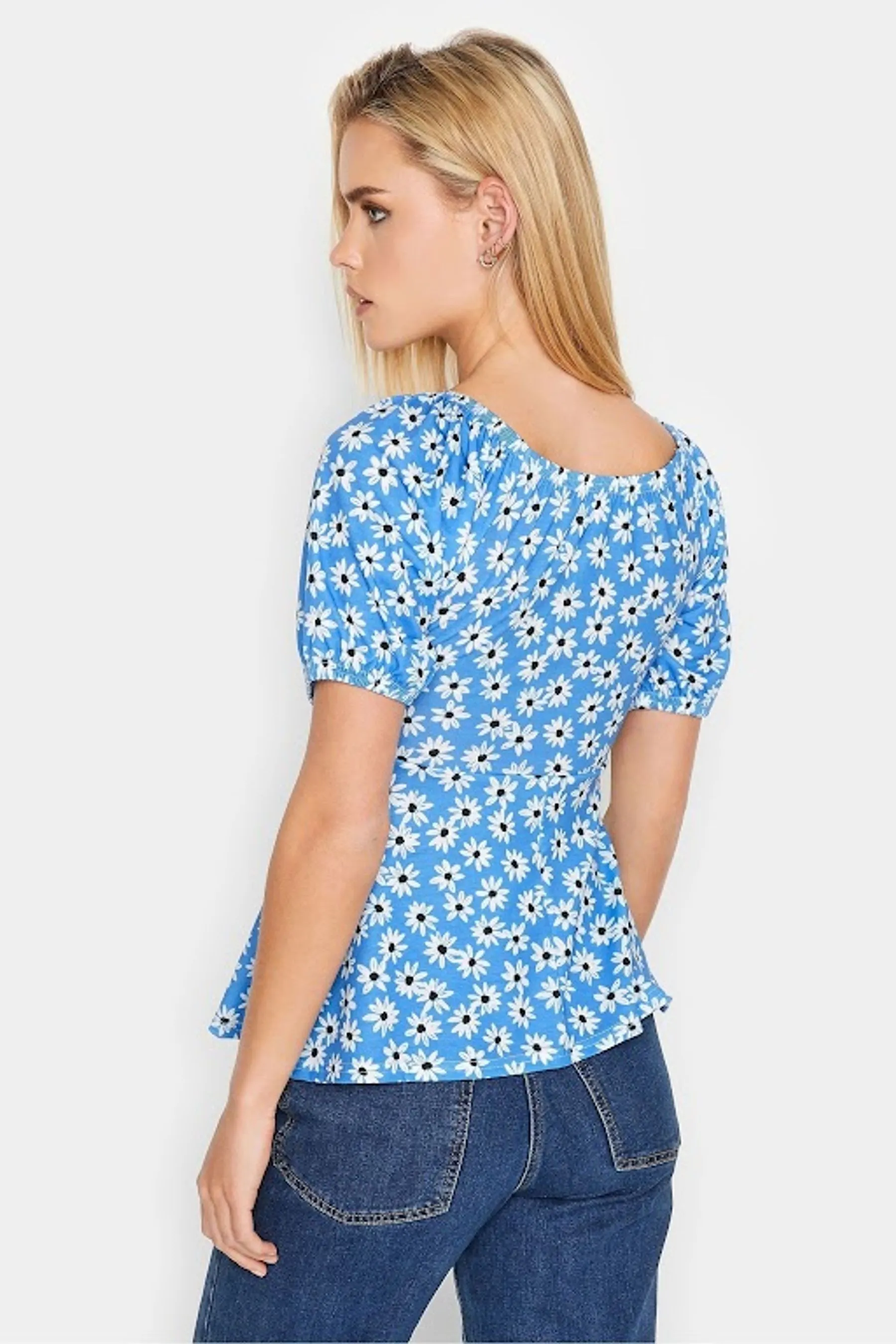 PixieGirl Petite - T-shirt da 2 Manica corta arricciate frontali Confezione