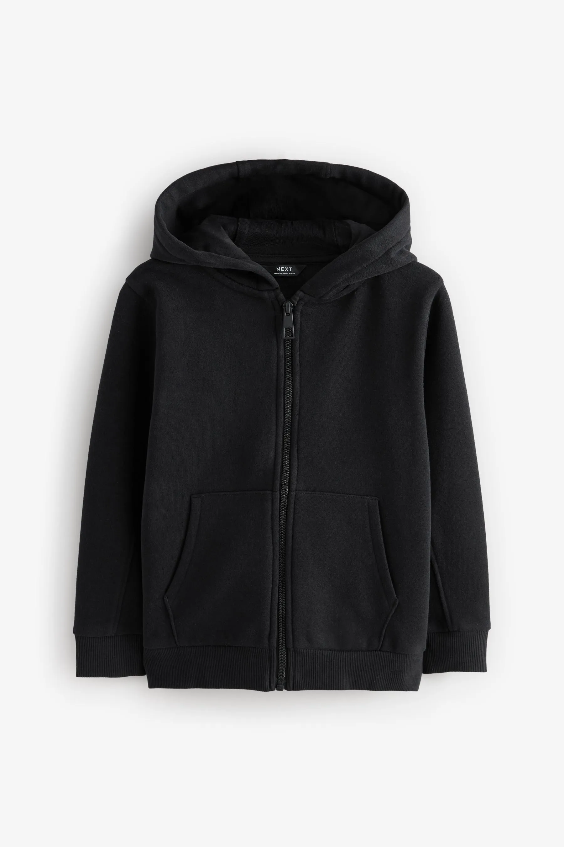 Plain Zip Through Hoodie (3-16yrs)    